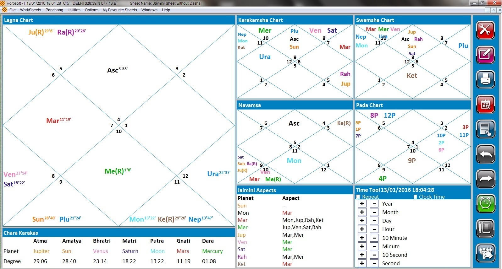 smart kp horary astrology software